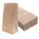 thumbnail image 1 of Bolsa de papel Kraft para alimentos de 100 Uds., bolsa de embalaje de fondo cuadrado, contenedor de papel práctico, bolsa de embalaje para llevar para tienda, restaurante (18x9x5,5 cm) kaili Sencillez, 1 of 2