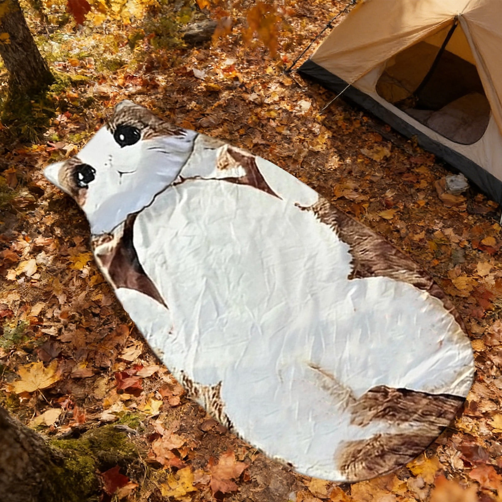 Fluffy Cat Sleeping Bag for Adults,Adult Soft Sleeping Bag – Plush Cat Envelope Sleeping Bag for Camping,Sleepovers & Home Lounging,Washable Warm Blanket,68.9x31.5 Inch(E)