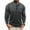 Dark Gray, variant on Men's Long Sleeve Henley Shirts with Pocket Slim Fit Button Pullover Shirt Smart Casual Business Office Blouse Plus Size Blue XXXL