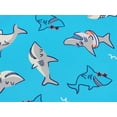 thumbnail image 3 of Beezizac Toddler & Little Boys Pajamas Blue Sharks 2-Piece Soft Snug-fit Long Sleeve PJ Set Kid Sleepwear Size 10, 3 of 7