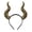 Gold, variant on Textured Devils Horn Headband Halloween Seasonal Hair Accessory Vintages Sculpted Horn Hair Band For Fall Holiday Indoor Gathering Mantel Home Styling Decor Supply