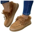 thumbnail image 6 of YLYL Winter Snow Boots for Women 2025 Warm Fur Lined Slip on Comfortable Fashion Casual Loafers Shoes, 6 of 6