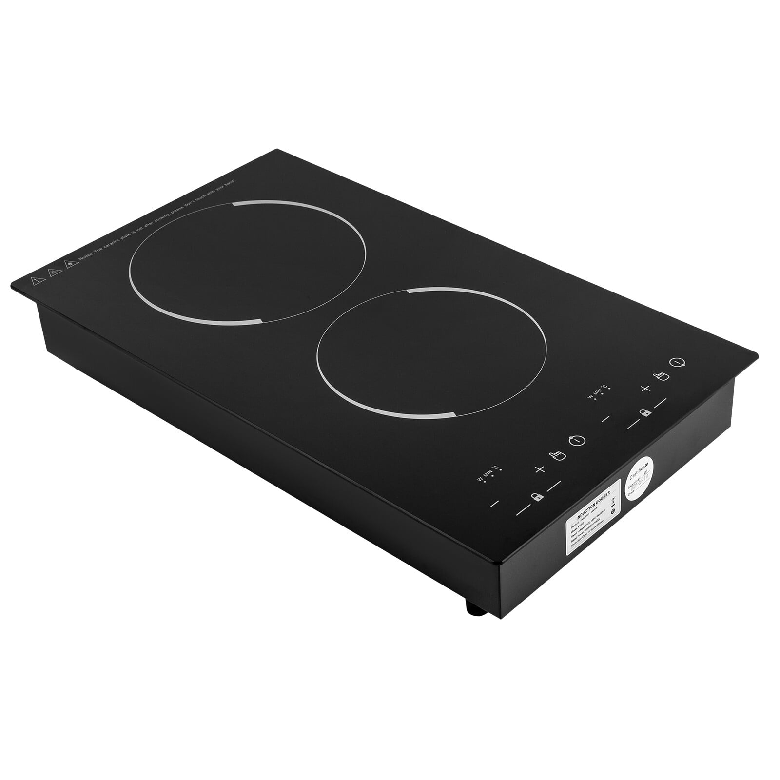 Double Induction Cooktop - 4000W Portable Dual Burner with Timer