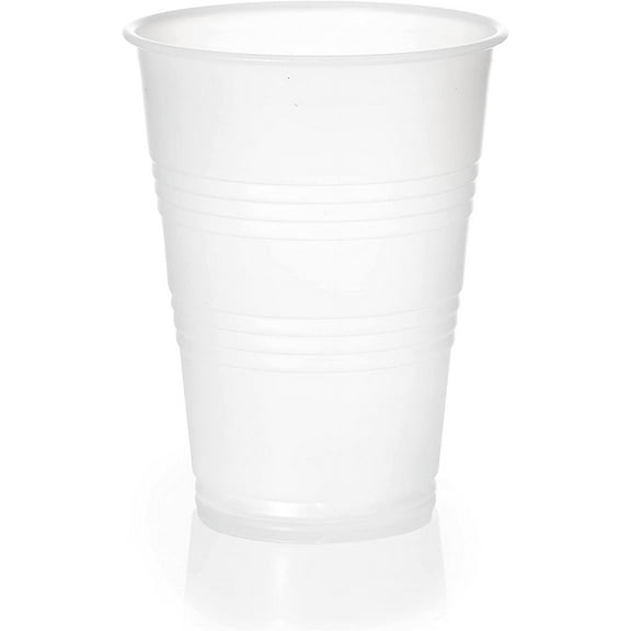 3 oz Translucent Plastic Cups - Disposable 3 Ounce Cold Drink Party Cups - Cold Drink, Soda Cups, Party Cups, Office Water Cups, Drinking Cups for Home, Events, Wedding, Parties, Takeout (50 Pack)