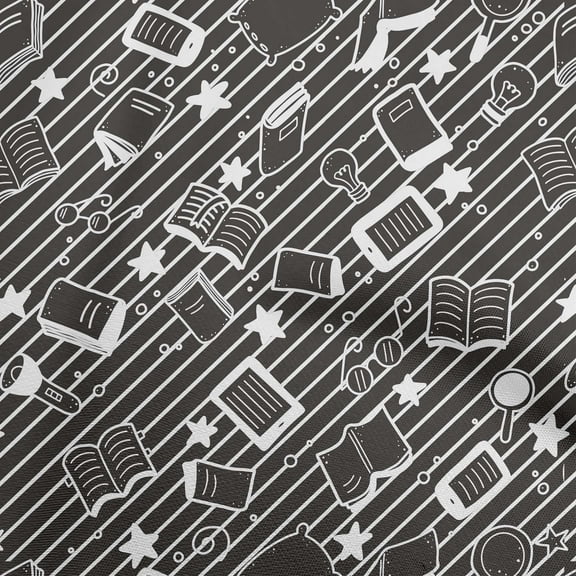 oneOone Rayon Black Fabric Kids Fabric For Sewing Printed Craft Fabric By The Yard 56 Inch Wide