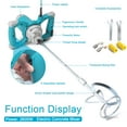 thumbnail image 4 of Tignapoo Portable 2600W Electric Cement Mixer with 6-Speed Adjustable Settings, Dual Ergonomic Handles, and Thickened Steel Stirring Rod for Efficient Mixing of Mortar, Paint, and Building Materials, 4 of 6