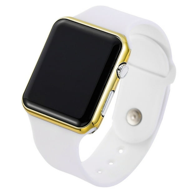 Amyove Led Square Casual Digital Watch With Rubber Band Sports Wrist Watches For Man Woman Colors Optional Color 10 Other