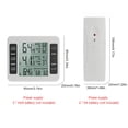 thumbnail image 6 of KKmoon Indoor Outdoor Thermometer with Wireless Sensor Digital Temperature Monitor Meter Max & Min Record Large LCD Display for Home Bedroom Office (2 Sensor), 6 of 7