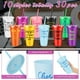 thumbnail image 3 of Uiifan 30 Vasos Motivacionales de Plástico Coloridos de 710 ml, 3 of 7
