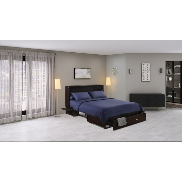 Sagebrush Queen Size Murphy Bed with Storage
