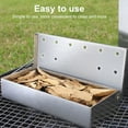 thumbnail image 4 of Smoker Box, Large Capacity Add Flavor Rectangular Wood Chip Smoker Box  for Camping, 4 of 7