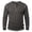 Dark Gray, variant on Men Long Sleeve Shirts Contrast Cuff Raglan Sleeve Half Button Solid Soft Casual Daily Wear Tee (Blue,S)