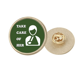 thumbnail image 1 of Lesión cuerpo cuidado hombres Broche de oro metálico circular, 1 of 3
