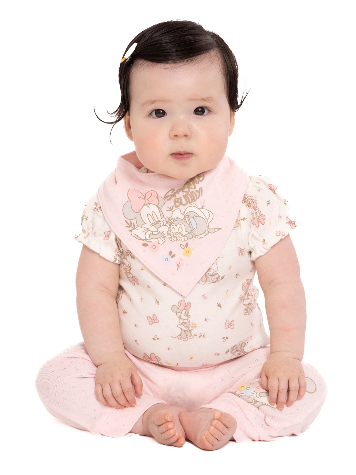Disney Baby Wishes and Dreams Character Baby Layette Newborn Essentials Gift Set, 4-Piece, Sizes Newborn-12 Months