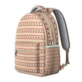 thumbnail image 4 of Geometric School Backpack Abstract Watercolor Boho Design with Rainbow Gradient and Starry Night Ocean Beach Scenery for Students, 4 of 6