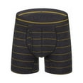thumbnail image 2 of Holloyiver Men's Jockstrap Underwear Striped Underwear With Side Opening And Sexy Boxer Shorts Briefs Pants Sexy Underwear Set For Men For Yellow,M, 2 of 4