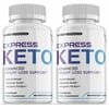 (2 Pack) Express Keto - Supplement for Weight Loss - Energy & Focus Boosting Dietary Supplements for Weight Management & Metabolism - Advanced Fat Burn Raspberry Ketones Pills - 120 Capsules