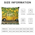thumbnail image 5 of JEUXUS  Lemon Pillow Covers Summer Farmhouse Throw Pillow Case Watercolor Cushion Case Buffalo Plaids Truck Hello Sunshine Decorative Pillow Case Lemon Cover for Home Sofa Couch,, 5 of 5