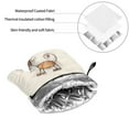thumbnail image 6 of Cauagu Brown Cat Cartoon Print Oven Mitts and Pot Holders 4 pcs Set,Extra Thicken Long Kitchen Oven Glove Potholders BBQ Gloves-Oven Mitts and Pot Holders(11 Inch), 6 of 6