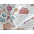 thumbnail image 4 of Ambesonne Watercolor Quilted Bedspread Set 3 Pcs, Air Balloons Clouds, King Size, Blue Pink Coral, 4 of 5