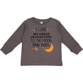 thumbnail image 3 of Inktastic I Love My Great Grandmother To The Moon and Back Boys or Girls Long Sleeve Toddler T-Shirt, 3 of 5