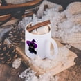 thumbnail image 5 of 3dRose, Cute Adorable Baby Black Kitten Kitty Cat Wearing Purple Witch Hat For Halloween Spooks, 15oz Mug, 5 of 7