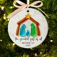 thumbnail image 3 of Christmas Decoration For The Birth Of Jesus, Religious Nativity Scene Ornament, Festive Decor For Home Church, Meaningful Christmas Religious Decoration To Celebrate The Season, 3.1in/8cm, C, 3 of 6