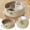 Beige, variant on 15.75 Inch Handwoven Round Cat Bed Basket, Natural Rope Nest for Small to Large Cats - Breathable, Scratch-Resistant Indoor Pet Bed for Living Room, Bedroom & Office