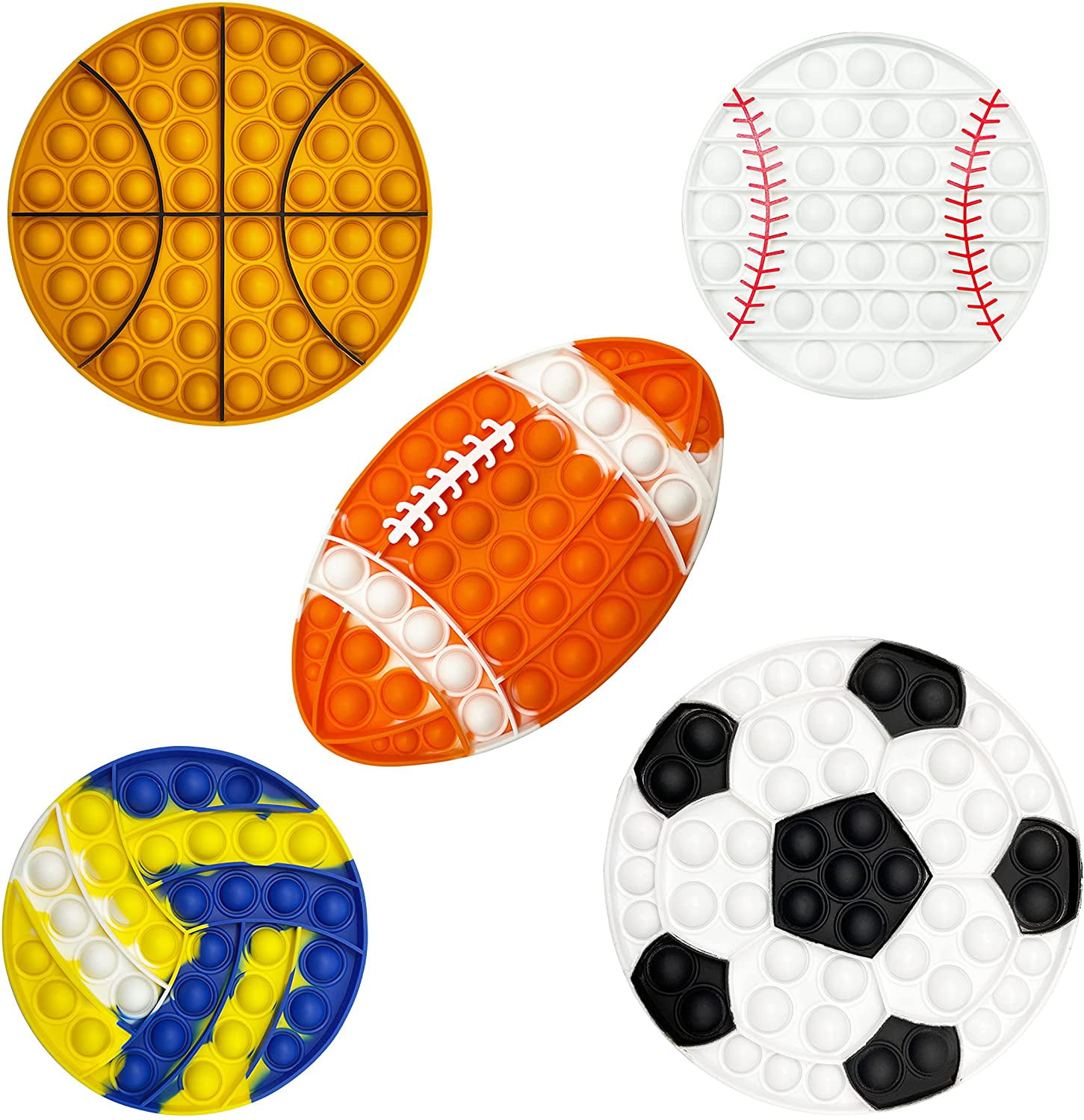 Toy for kids. Baseball Pop Its Fidget Toy Sensory Stress 