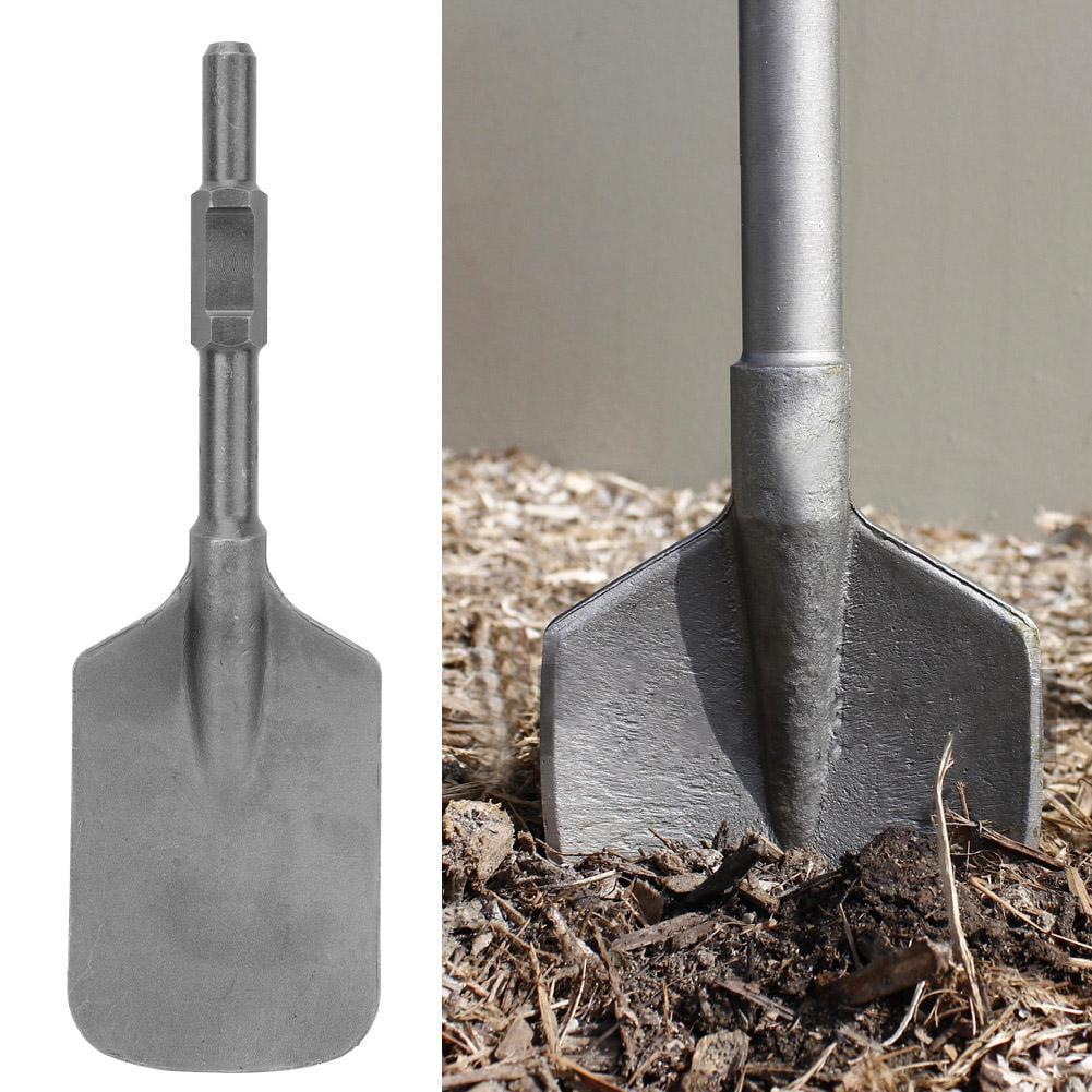 Clay Spade Scoop Chisel Bit Shovel for Demolition Hammer with Black Plastic Box 