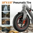 thumbnail image 3 of TST Electric Scooter, 800W Motor, Shock Absorption, 10" Solid Tire E Scooter with Stamping Design, 20mph Folding Electric Scooter and APP Control, 3 of 8
