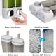thumbnail image 2 of Wall Mounted 1/2/3 Grid Shower Soaps Dispenser Large Capacity Body Soaps Storage Case for Washroom Hotel, 2 of 5