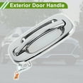 thumbnail image 3 of Car Exterior Door Handle for Chevrolet for GMC Models Silverado 1999-2007 Silver Tone Rear Left ABS 1 Pcs, 3 of 6