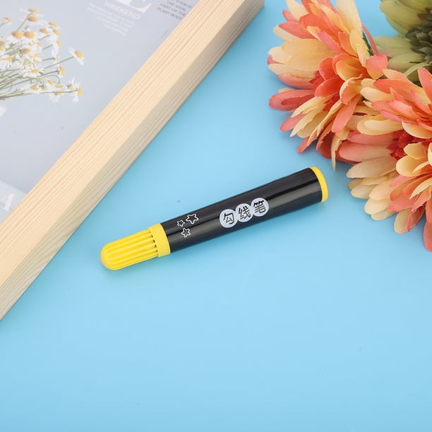 Pluma de Línea de Gancho Dibujo Tinta ANGGREK 24 Piezas Azul Rojo Verde