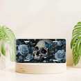 thumbnail image 6 of 1 Pcs 2D Flat License Plate Covers & Frames, Skull with Blue For Decorative Front, Waterproof For Decoration Aluminum License Plate Covers & Frames Cover For Men Women, 12" X 6", 6 of 6