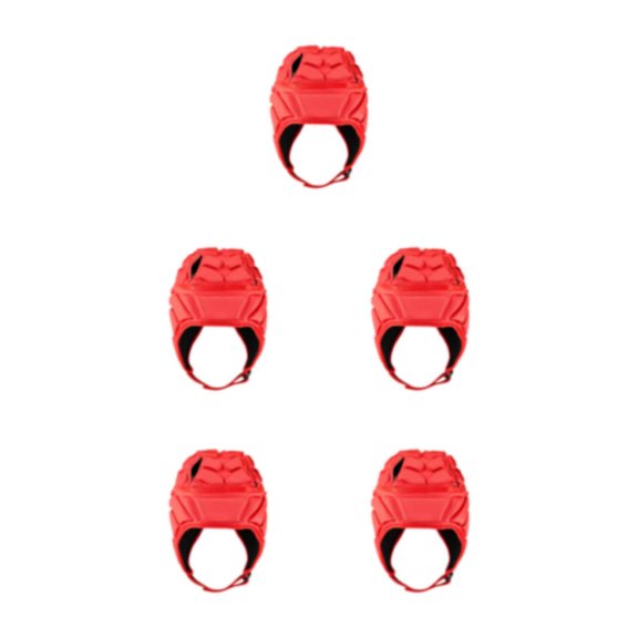 Protector de cabeza de casco duradero Toystoory para fútbol y rugby rojo S Type2 NO2