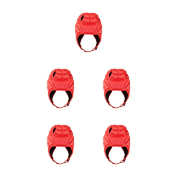 Protector de cabeza de casco duradero Toystoory para fútbol y rugby rojo S Type2 NO2