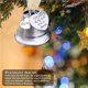 thumbnail image 3 of Bewildely Campana colgante conmemorativa de Navidad, enlace de ala de Ángel, campana de plata, una pieza de mi corazón está en el cielo, colgante de Kits de decoración para fiestas No.7 Bewildely HA045224-07, 3 of 6