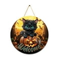 thumbnail image 1 of TIELUTT Halloween Welcome Sign for Front Door Halloween Door Signs with Front Door Decorations Hanging Welcome Large Welcome Home Sign Welcome Sign for Front Door Tall Guest Room Picture Decorations, 1 of 7
