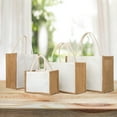 thumbnail image 7 of TOPTIE 6 Pcs Jute Burlap Tote Bags with Handles Reusable Grocery Bags for Bridesmaid Wedding Shopping DIY, 7 of 7