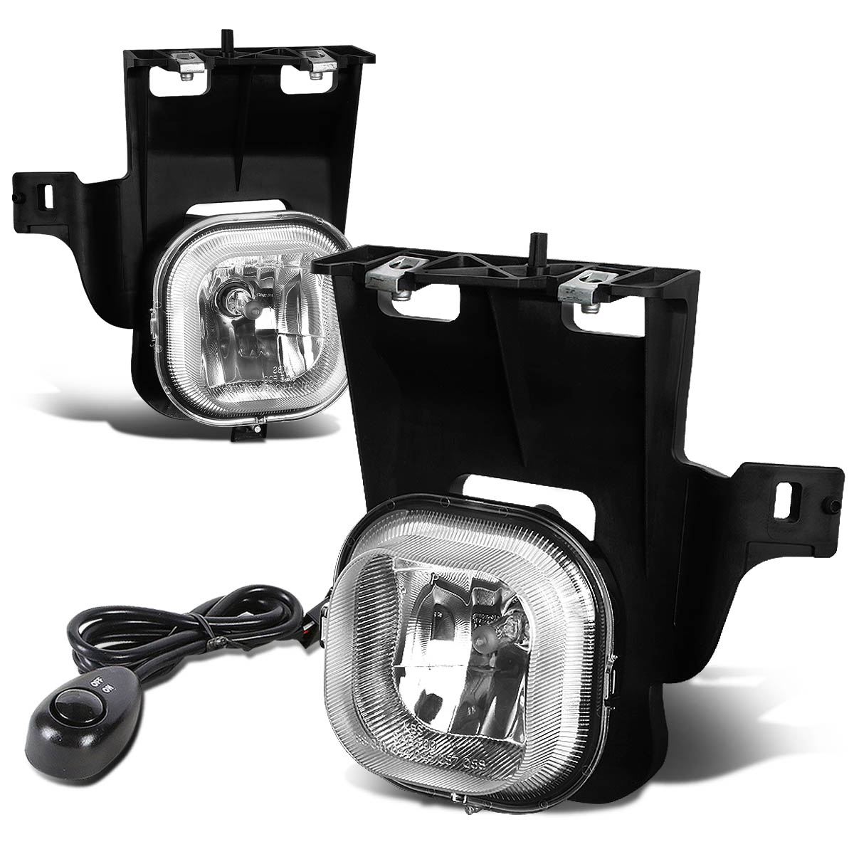For 2006 to 2007 Ford Ranger (Non STX) Pair Bumper Driving Fog Lights
