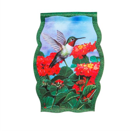 Evergreen Flag & Garden Hummingbird Garden Flag