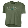 thumbnail image 2 of Women's Alternative Apparel  Green Tulane Green Wave Retro Jersey Headliner Cropped T-Shirt, 2 of 3