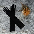 thumbnail image 7 of Adult Over Elbow Stretch Long Spandex Opera Gloves, Black, 7 of 7