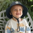 thumbnail image 4 of NOEGOEU Kids Sun Hat Toddler Sun Protection Bucket hat Cute Beach hat for boy Girl Adjustable Cap (Grey,3-10 Years), 4 of 5