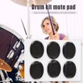 thumbnail image 1 of Almohadillas de silencio de batería 6 unids/set silicona Snare Drum Mute Pads amortiguador silenciador para accesorio de instrumento FLhrweasw Nuevo, 1 of 5