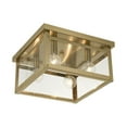 thumbnail image 6 of Livex Lighting - Milford - 4 Light Square Flush Mount In Shabby Chic Style-6, 6 of 11
