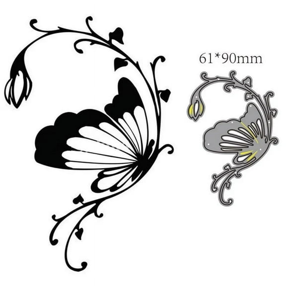 Metal Die Cuts, Butterfly Leaf Cutting Dies for DIY Scrapbooking Album Decorative Embossing Paper Card Crafts