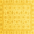 thumbnail image 1 of Ahgly Company Indoor Square Oriental Yellow Modern Area Rugs, 5' Square, 1 of 4