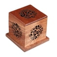 thumbnail image 3 of Caja quemadora de incienso de madera Colección de cajas de incienso con tapa Quemador de incienso para té Tipo B, 3 of 9